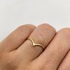 Anillo relieve  Oro amarillo / Talla 6 1/2 / 0,9 Gr