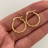 Candonga Entorchada Oro amarillo 18k 1,15 Gr / 2 Cm