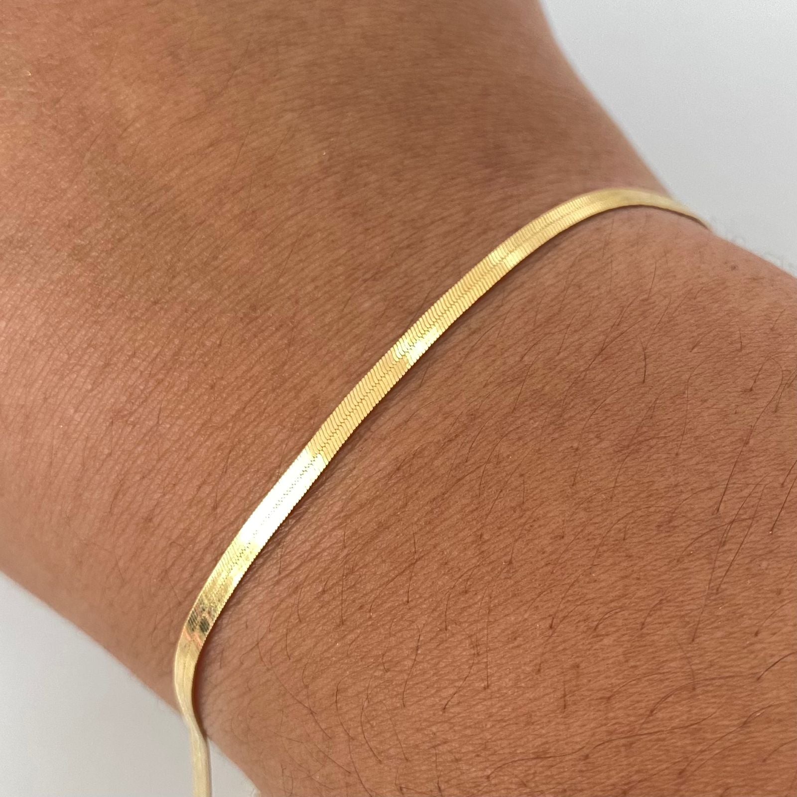 Pulso It espejo Oro amarillo 18k +1 / 2,65 Gr / 3,0 mm / 18 Cm