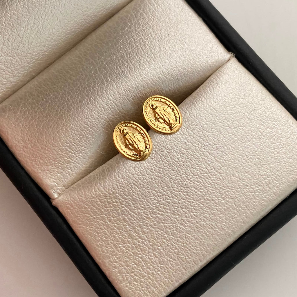 Topos Virgen Milagrosa Oro amarillo 18k 0,65 Gr / 6,2 mm