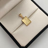 Dije Placa Fotograbado Oro amarillo 18k 0,9 Gr / 10,5 mm / 2,1 Cm