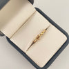 Anillo silueta de infinito y corazon  Oro amarillo 18k / Talla 6 / 1,2 Gr