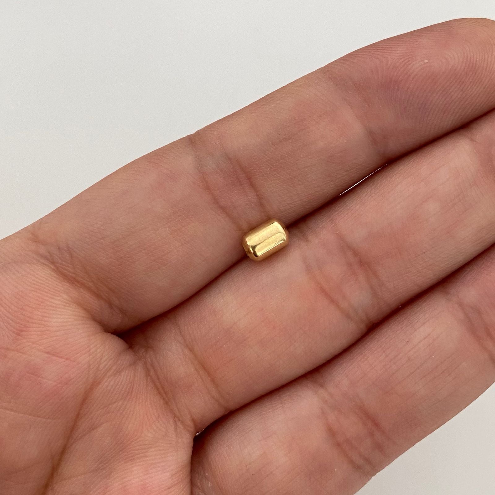 Herraje cilindro liso Oro amarillo +1 / 1,15 Gr / 0,5 cm