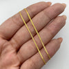 Cadena It Mini china espejo Oro amarillo 18k +1 / 2 Gr / 1 mm / 60 Cm