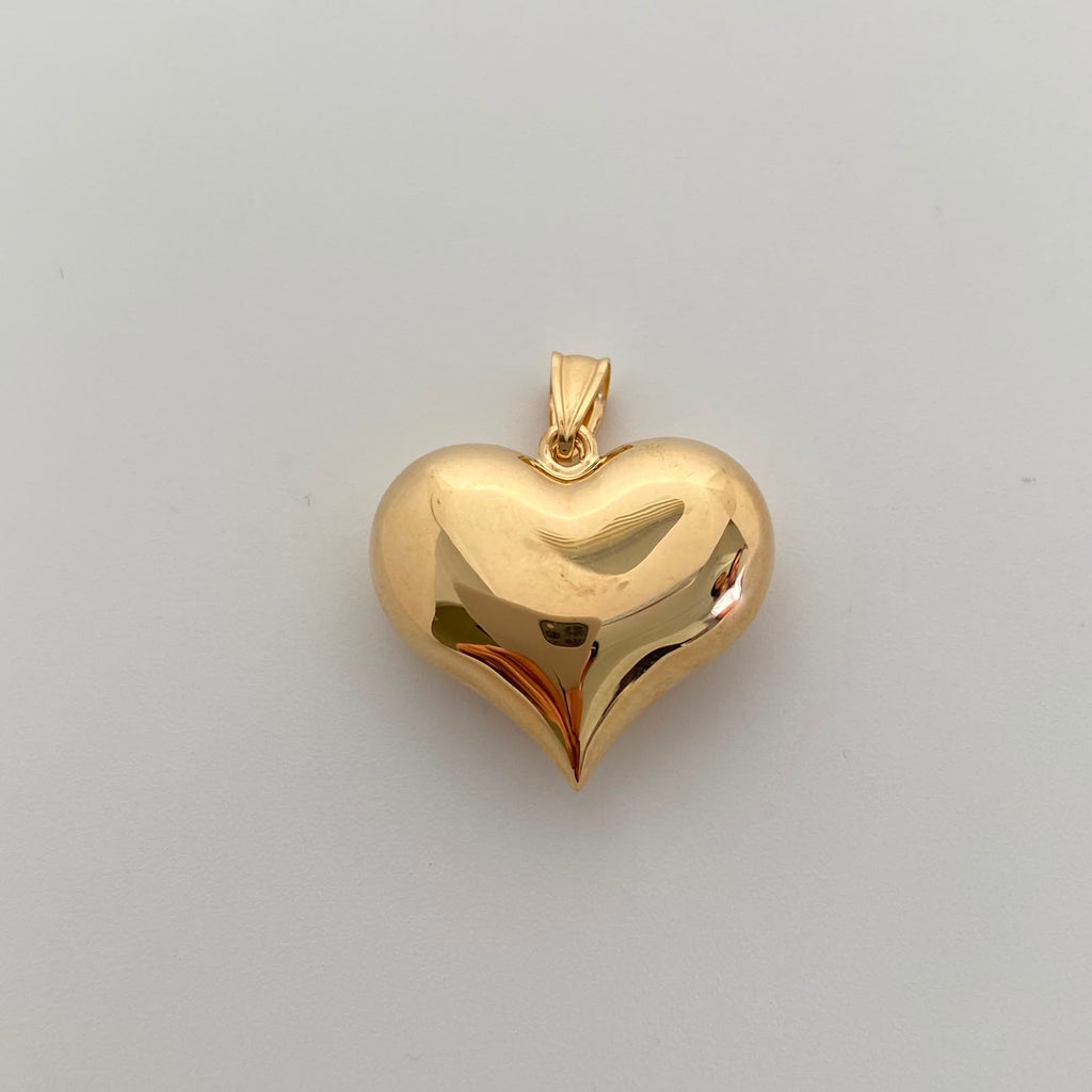 Dije It Corazon Inflado Oro amarillo 18k +6/ 2,15 Gr / 22,6 mm / 2,6 Cm