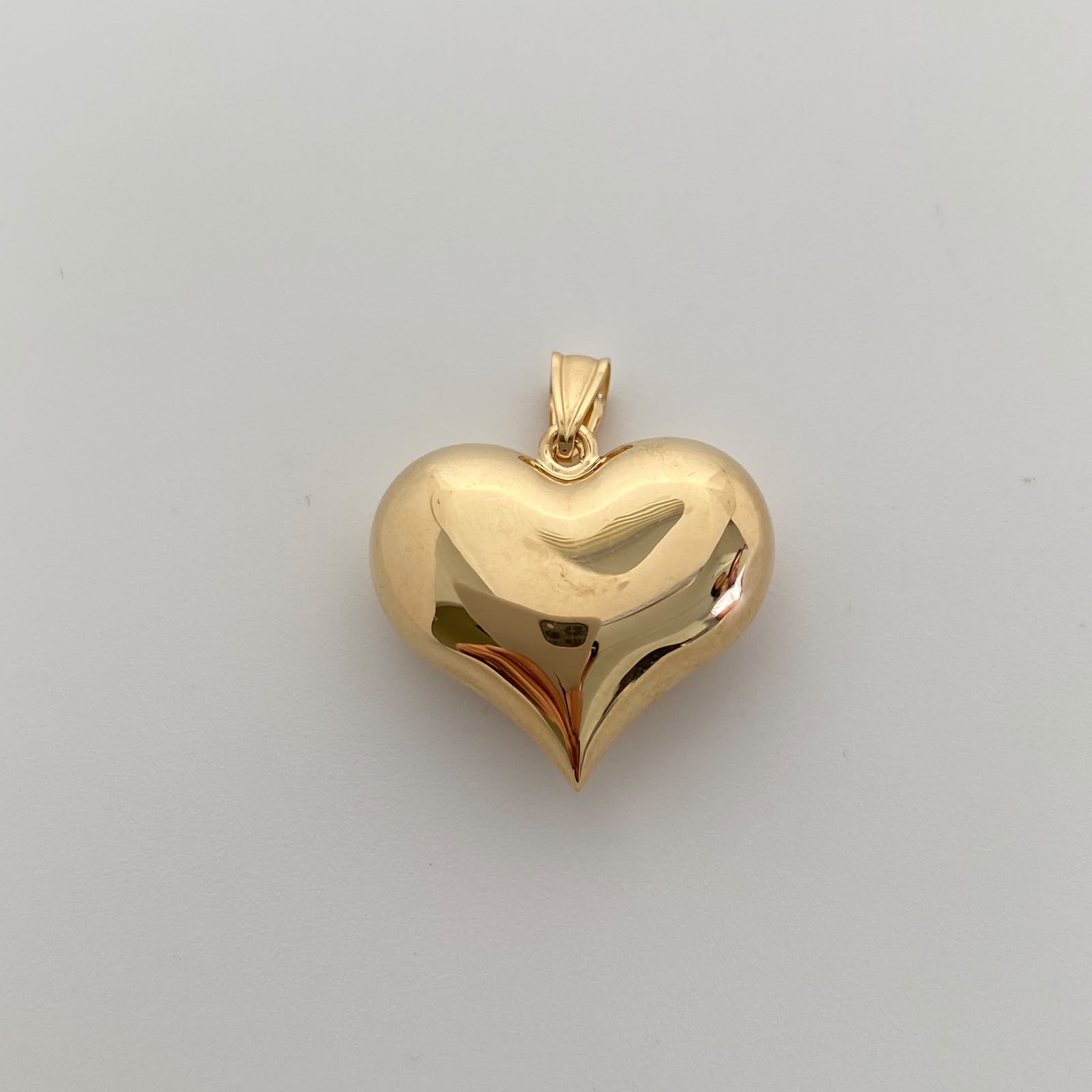 Dije It Corazon Inflado Oro amarillo 18k +6/ 2,15 Gr / 22,6 mm / 2,6 Cm