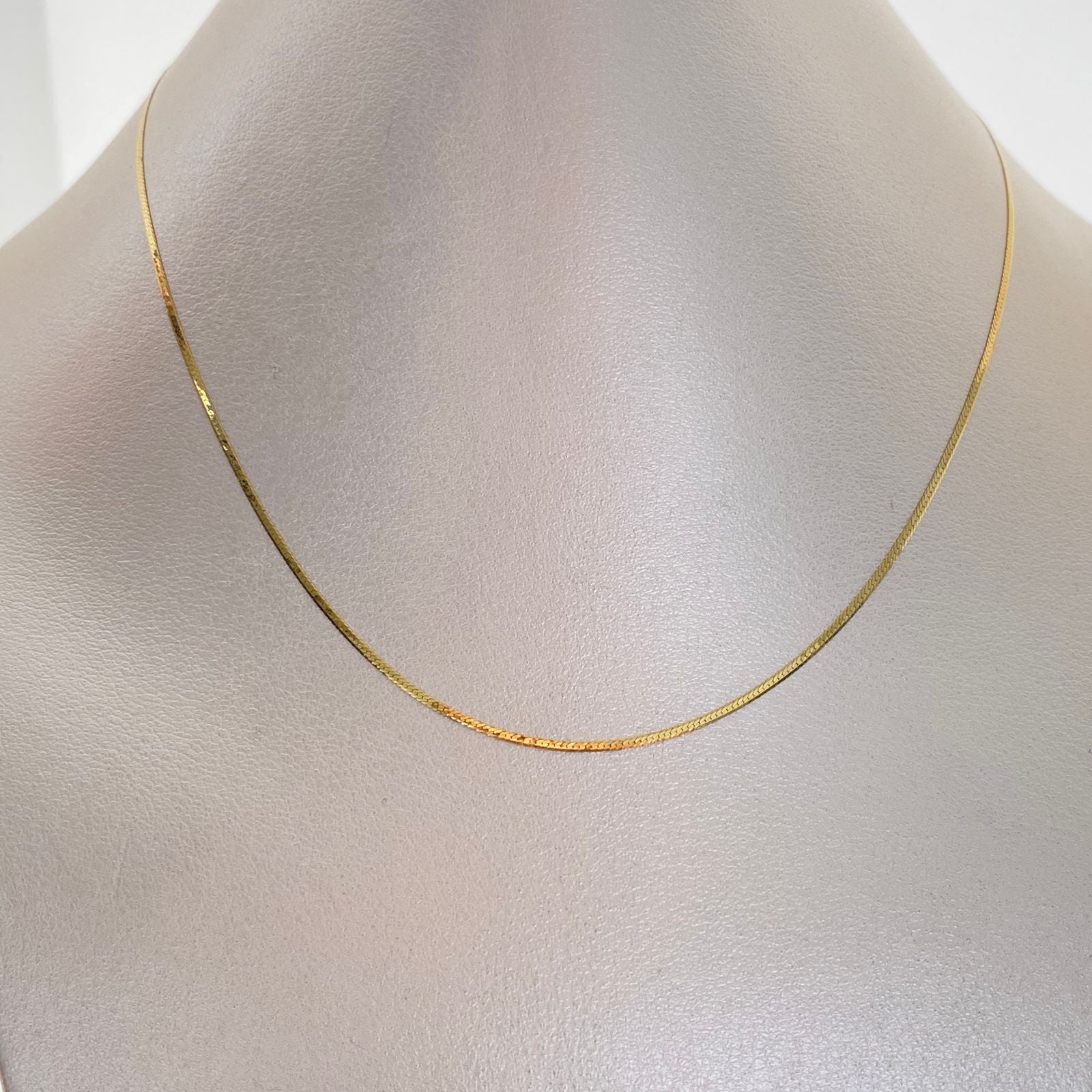Cadena It Mini Espejo Oro amarillo 18k +2 / 1,1 Gr / 1 mm / 40 Cm