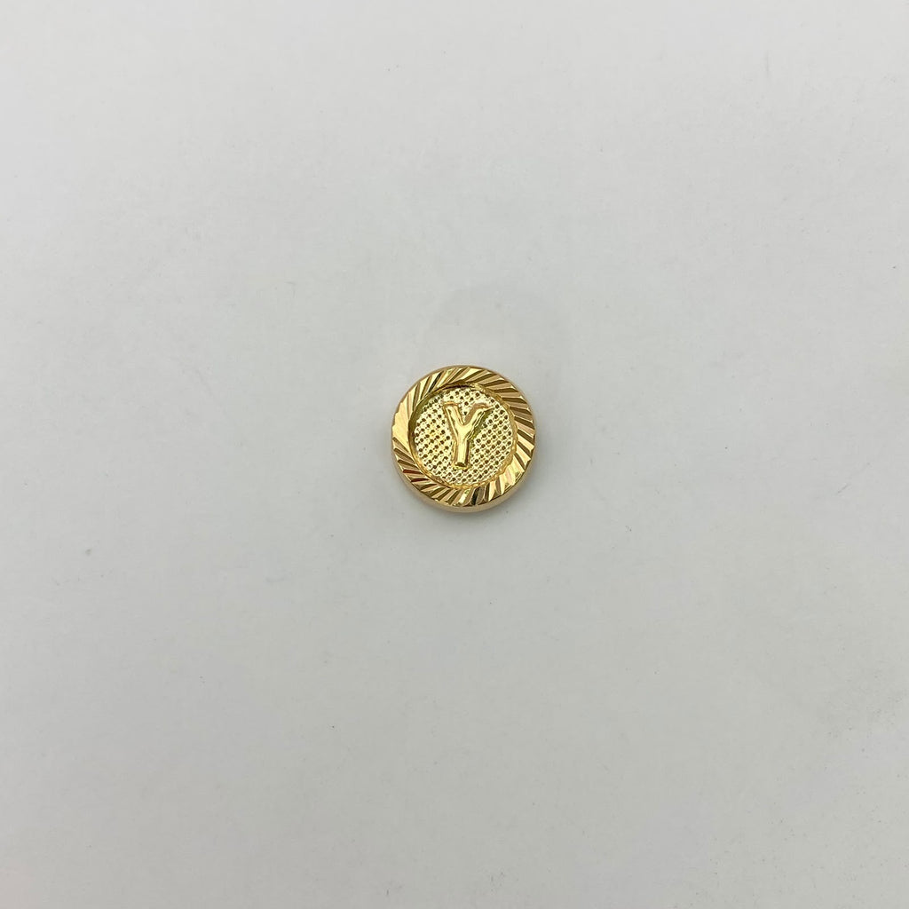 Herraje tambor letra y Oro amarillo 0,55 Gr / 1 Cm