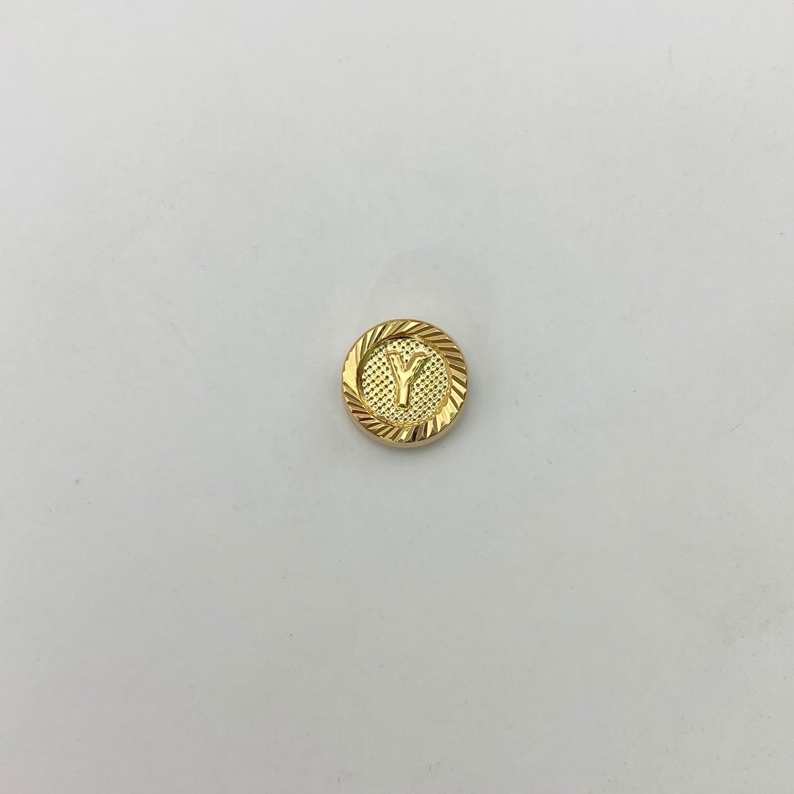 Herraje tambor letra y Oro amarillo 0,55 Gr / 1 Cm