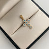 Dije Dije Casting Azul Oro amarillo 18k 1,6 Gr / 13,3 mm / 2,5 Cm