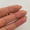 Topos media bola lisa 3mm  Oro amarillo 18k 0,4 Gr
