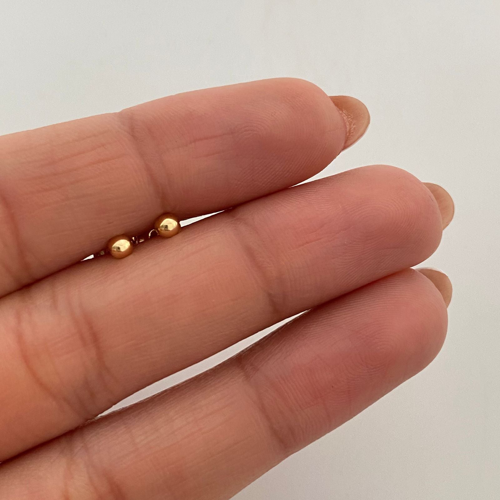 Topos Media Bola Lisa 3mm Oro amarillo 18k 0,4 Gr