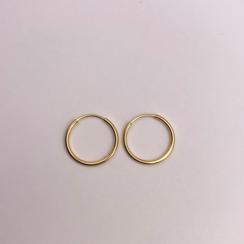 Candonga imperdible Oro amarillo 18k 0,57 Gr / 1,2 Cm