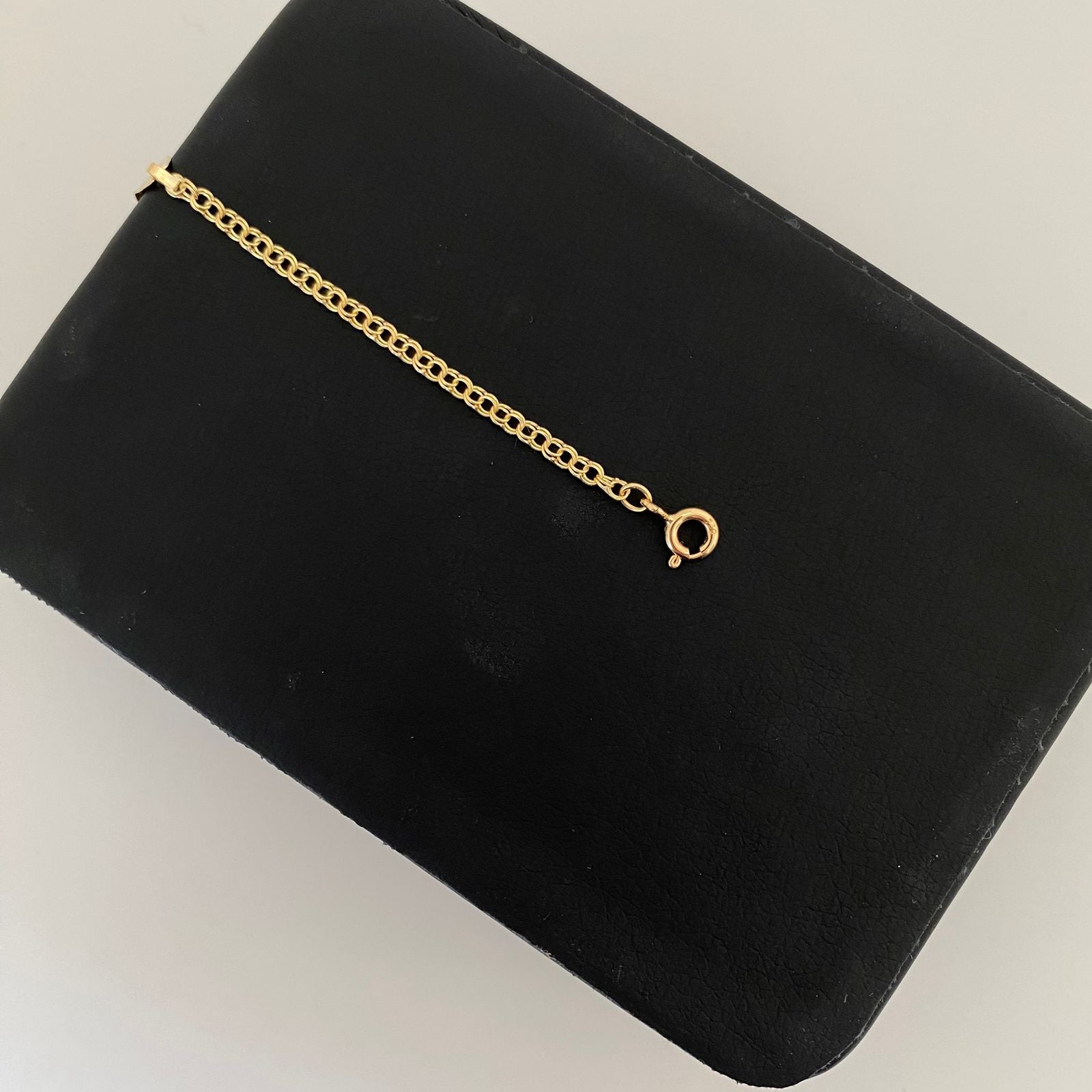 Pulso bebé con herraje placa lisa  Oro amarillo 18k 1,40 Gr / 14 Cm  Broche 0,15