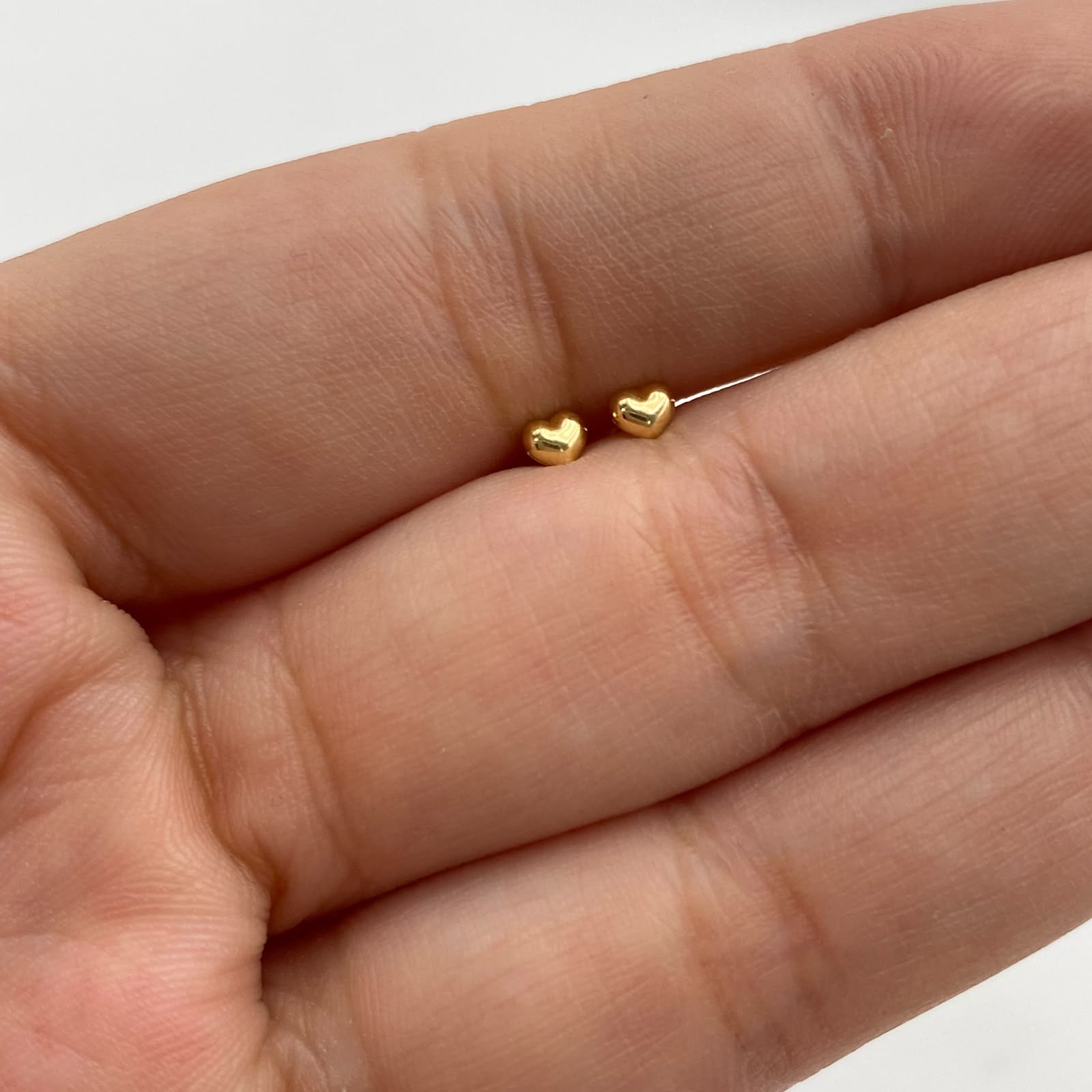 Topos Mini corazon Oro amarillo 18k 0,4 Gr / 3,3 mm