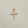 Dije cruz clavos casting y lisos Oro amarillo 18k 1,45 Gr / 3 Cm