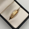Anillo argolla diamantada  Oro amarillo 18k / Talla 9 / 2,4 Gr