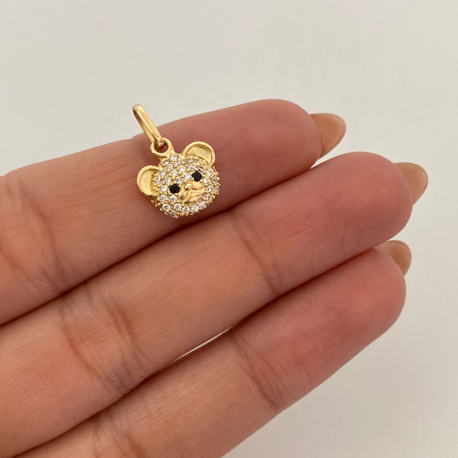Dije Oso Casting Oro amarillo 18k 1,15 Gr / 11,7 mm / 1,7 Cm