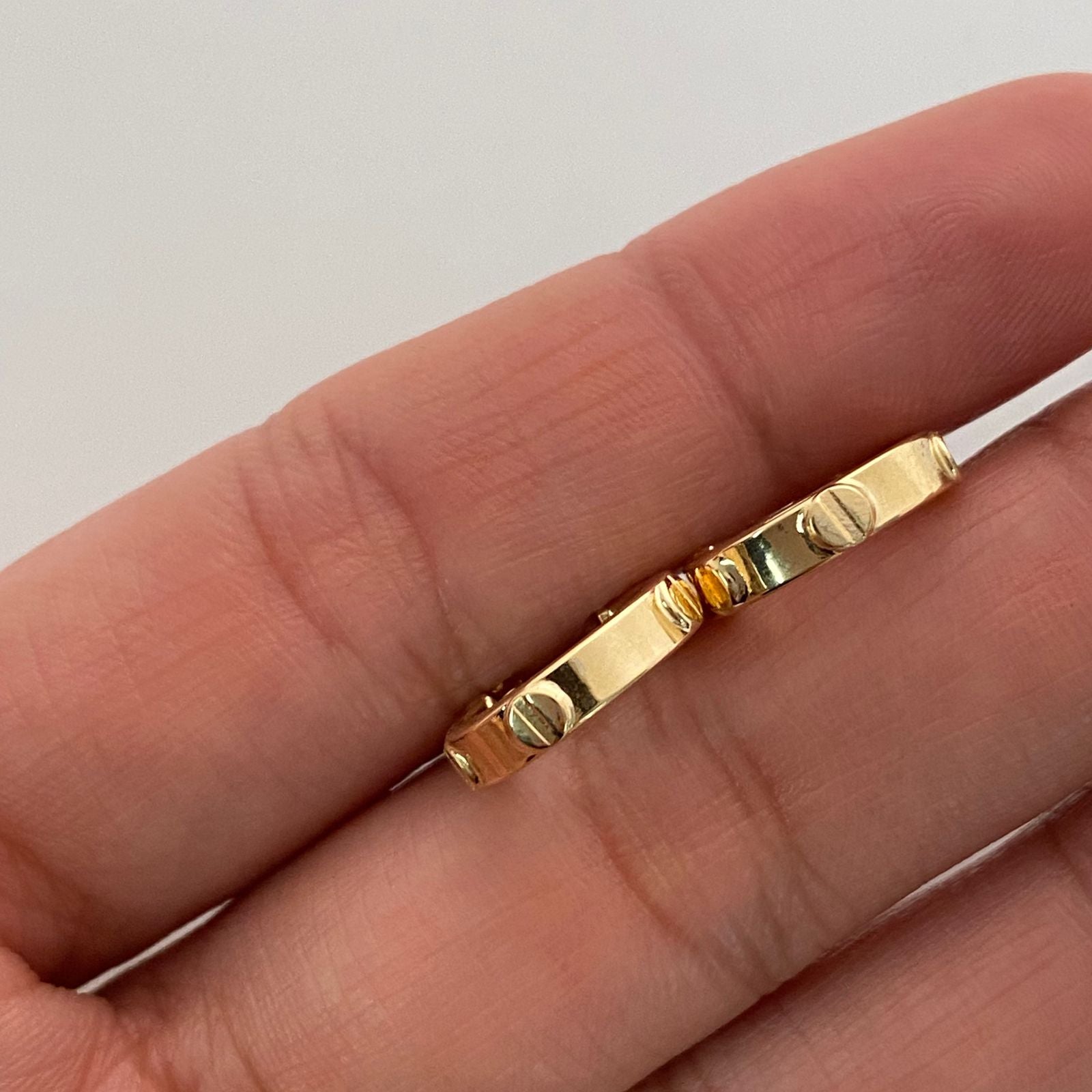 Candonga sello Oro amarillo 18k 1,55 Gr / 1,5 Cm