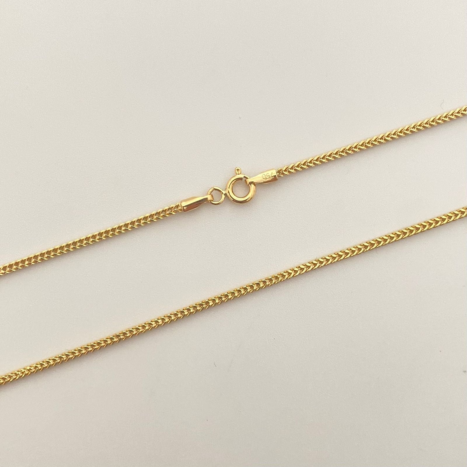 Cadena It franco Oro amarillo 18k +1 / 4,35 Gr / 1,6 mm / 60 Cm