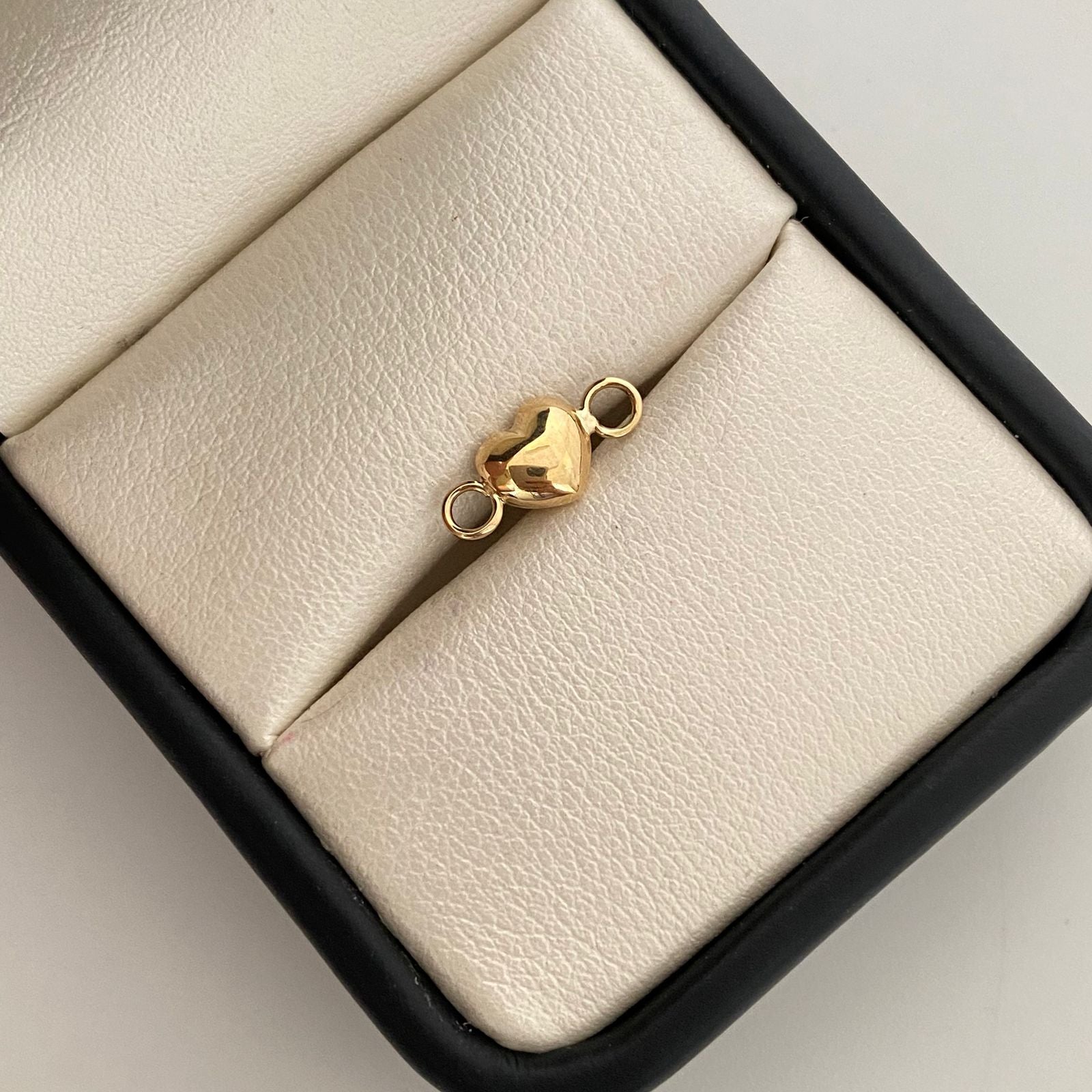 Herraje corazon inflado  Oro amarillo 18k 0,3 Gr / 0,5 Cm