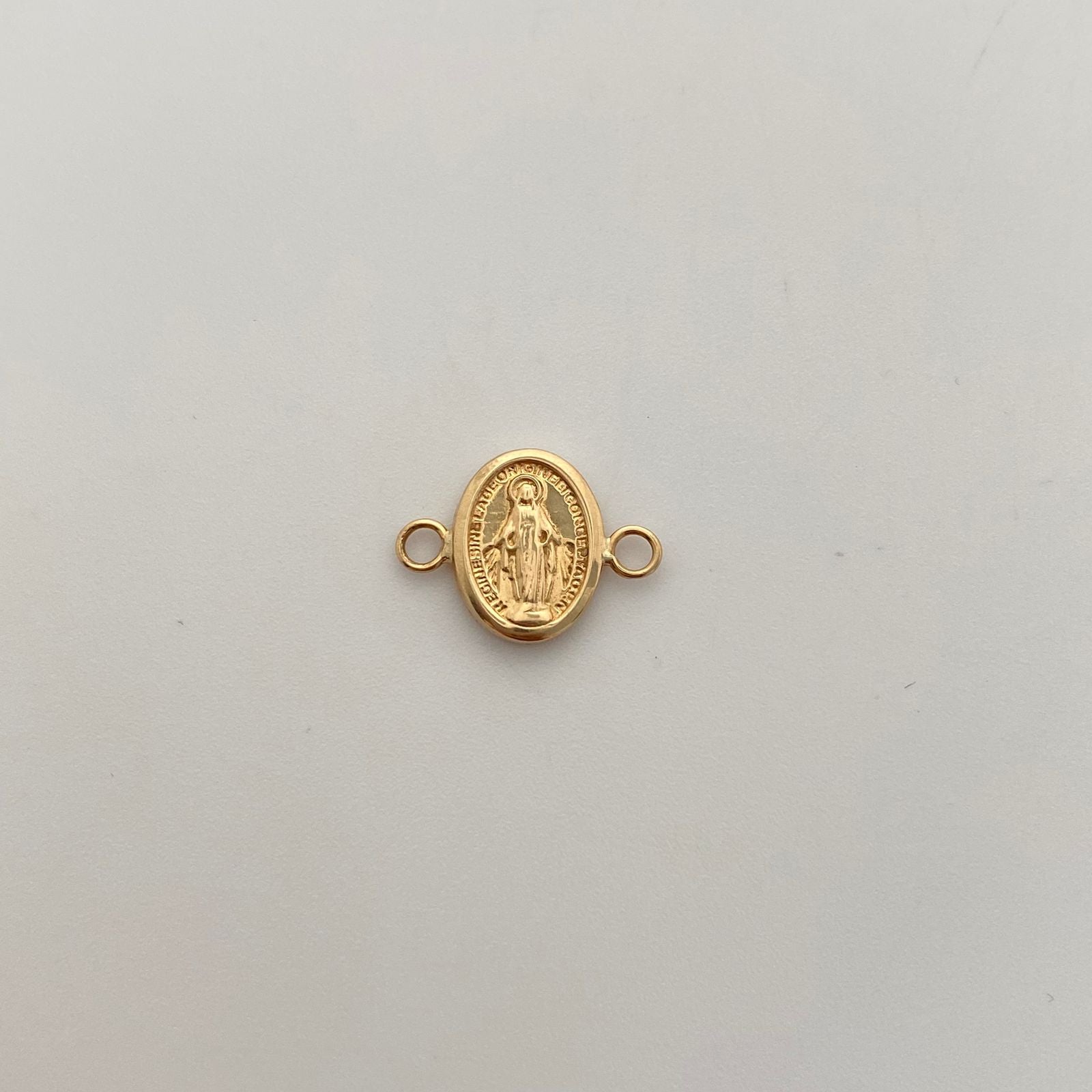 Herraje Virgen Milagrosa  Oro amarillo 18k 0,65 Gr / 1,2 Cm