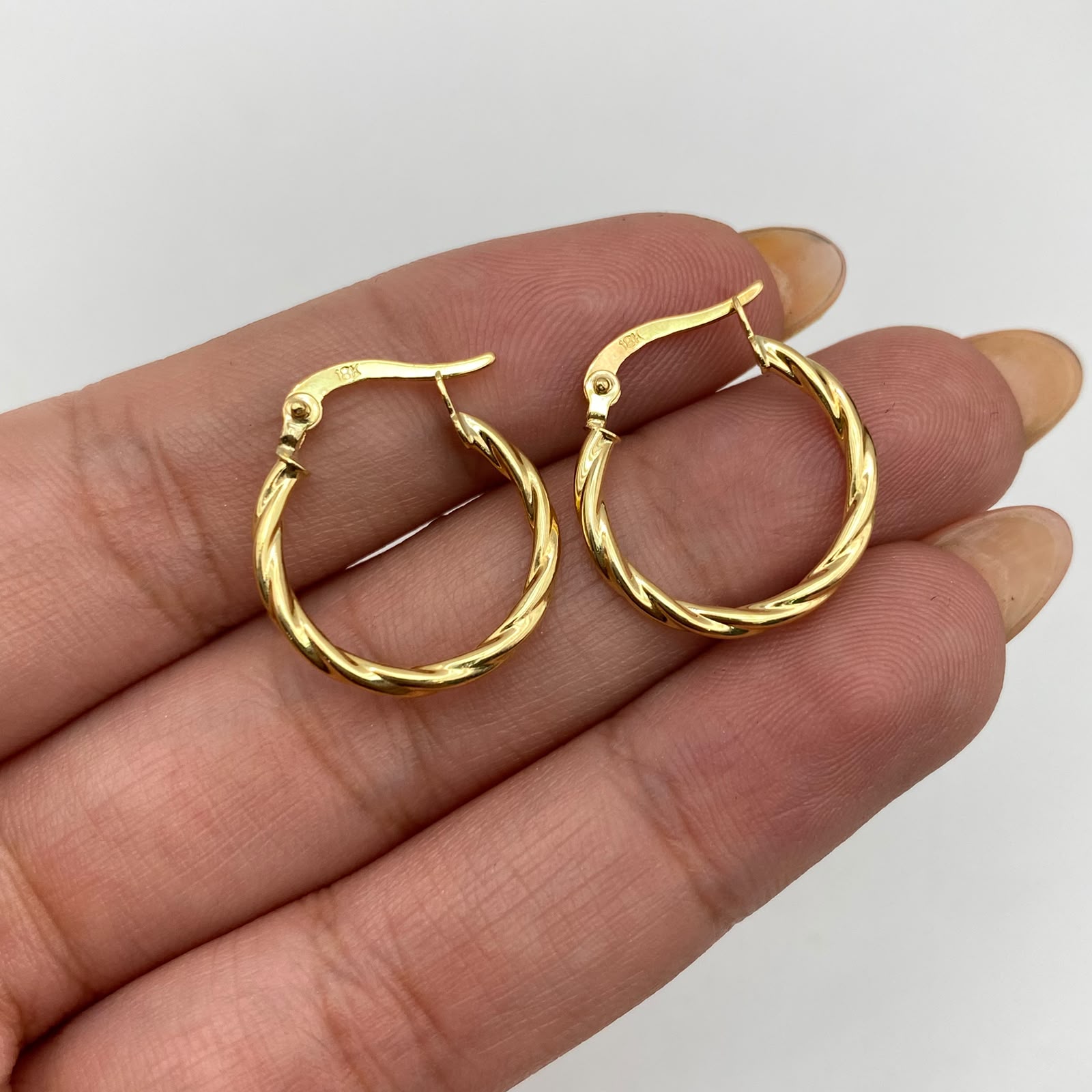 Candonga troquel espiral Oro amarillo 1,2 Gr / 2 Cm