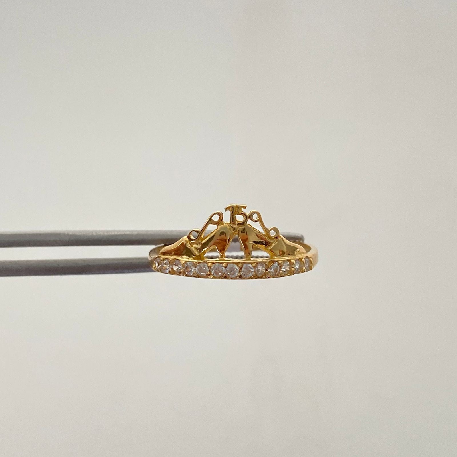 Anillo 15 Tacones Oro amarillo 18k / Talla 7 / 1,7 Gr