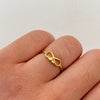 Anillo Moño Oro amarillo 18k / Talla 6 / 1,25 Gr / 1,5 mm
