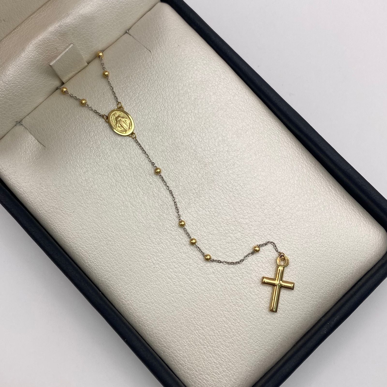 Rosario It Virgen Milagrosa Oro amarillo 18k 2,7 Gr / 1,8 mm / 50 Cm
