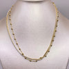 Cadena It tennis especial circones blancos Oro amarillo 18k 8,99 Gr / 4,3 mm / 45 Cm