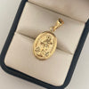 Dije Virgen maría auxiliadora Oro amarillo 18k 1,5 Gr / 3,0 Cm