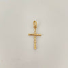 Dije cruz tipo espiga  Oro amarillo 18k 1 Gr / 2,5 Cm