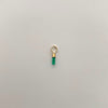 Dije Canutillo Esmeralda Oro amarillo 18k 0,1 Gr / 1,7 mm / 1,1 Cm