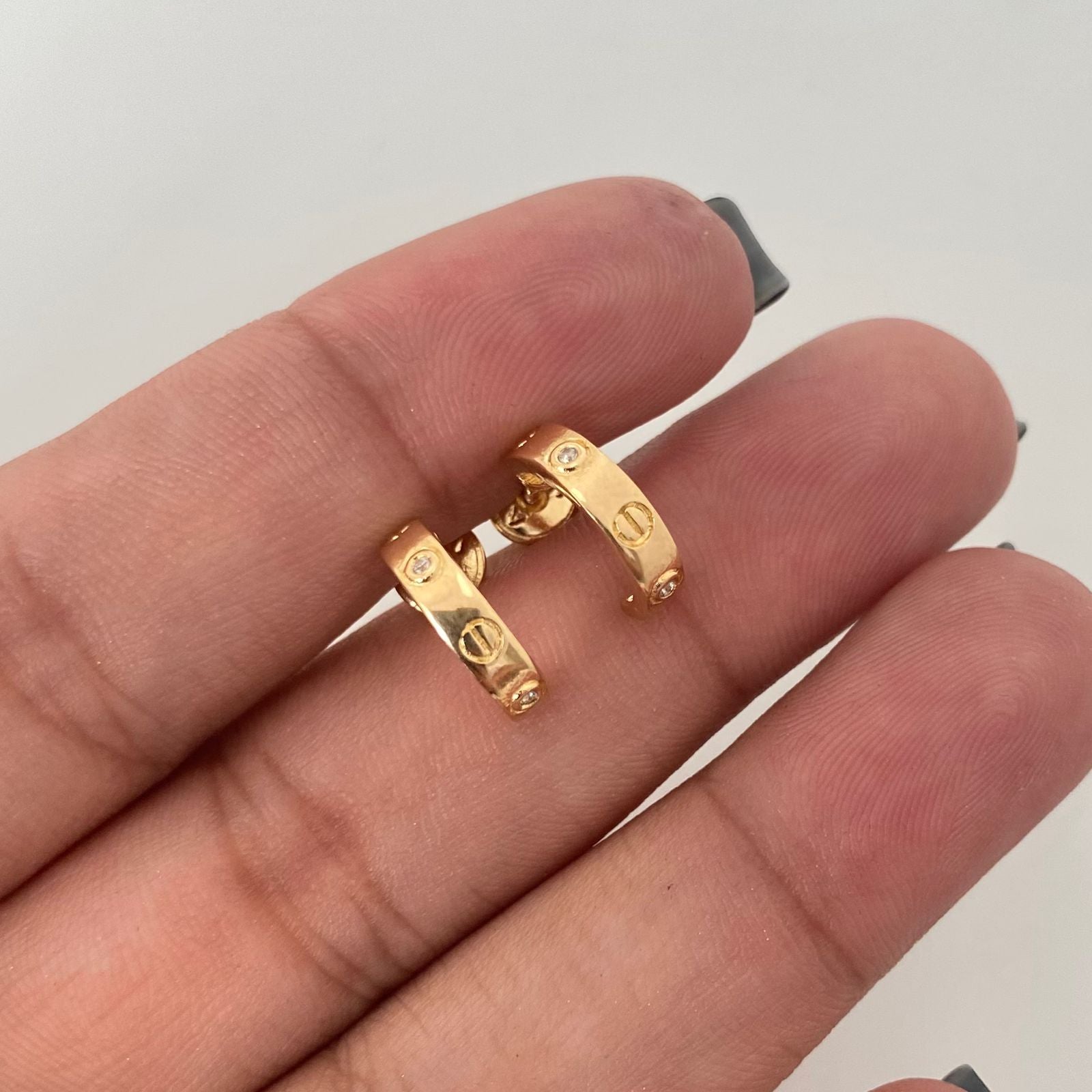 Topos candonga sello circones Oro amarillo 18k 2,10 Gr / 2,9 mm