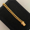 Pulso Cubana Monch Oro amarillo 18k +4 / 11,15 Gr / 6,4 mm / 20,5 Cm