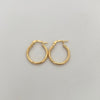 Candonga Entorchada Oro amarillo 18k 1,25 Gr / 2 Cm