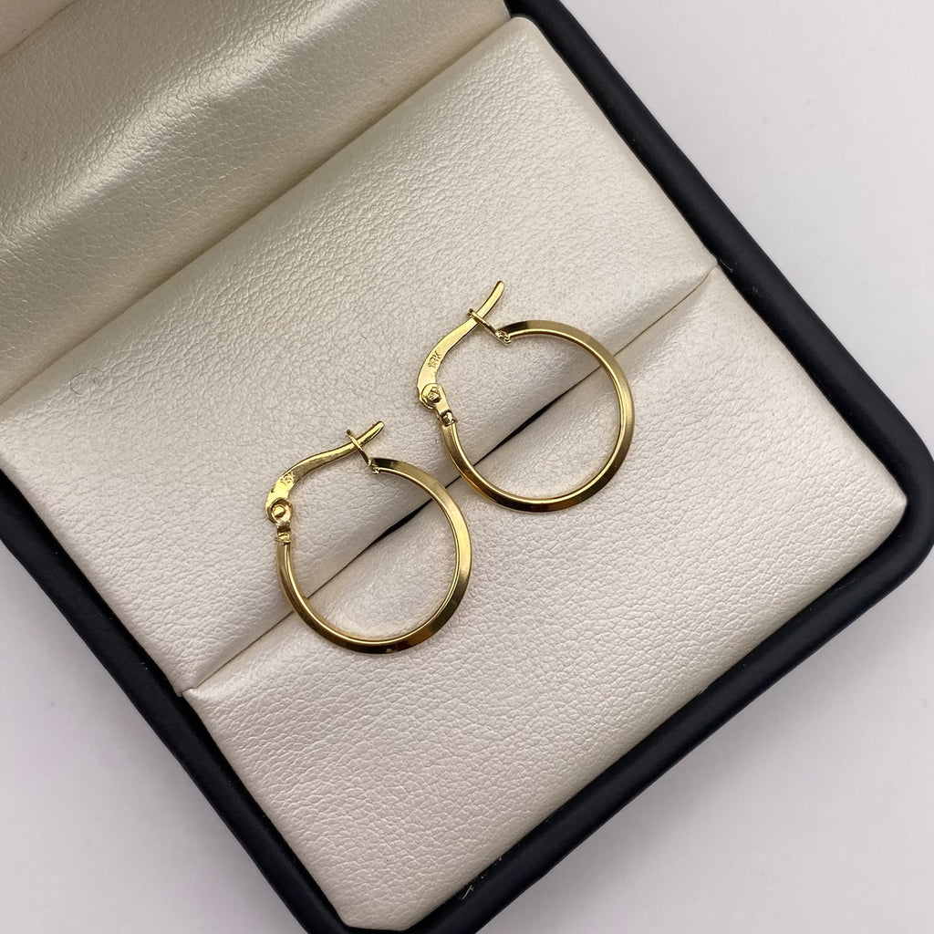 Candonga Lisa Oro amarillo 18k 0,92 Gr / 2 Cm