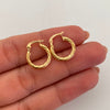 Candonga Entorchada Oro amarillo 18k 1,2 Gr / 1,5 Cm