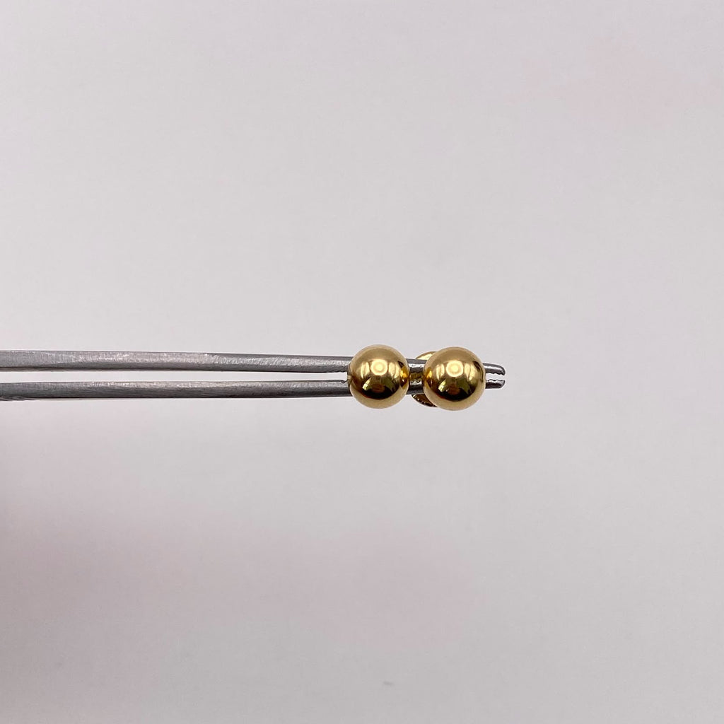 Topos bola lisa Oro amarillo 18k 0,60 Gr / 6,0 mm