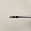 Topos Circon Azul Oscuro Oro amarillo 18k 0,5 Gr / 4 mm