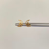 Topos Luna Estrella Silueta Oro amarillo 18k 0,65 Gr / 6 mm