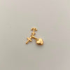 Dije Tres Gracias Oro amarillo 18k 0,55 Gr / 6,7 mm / 1,3 Cm