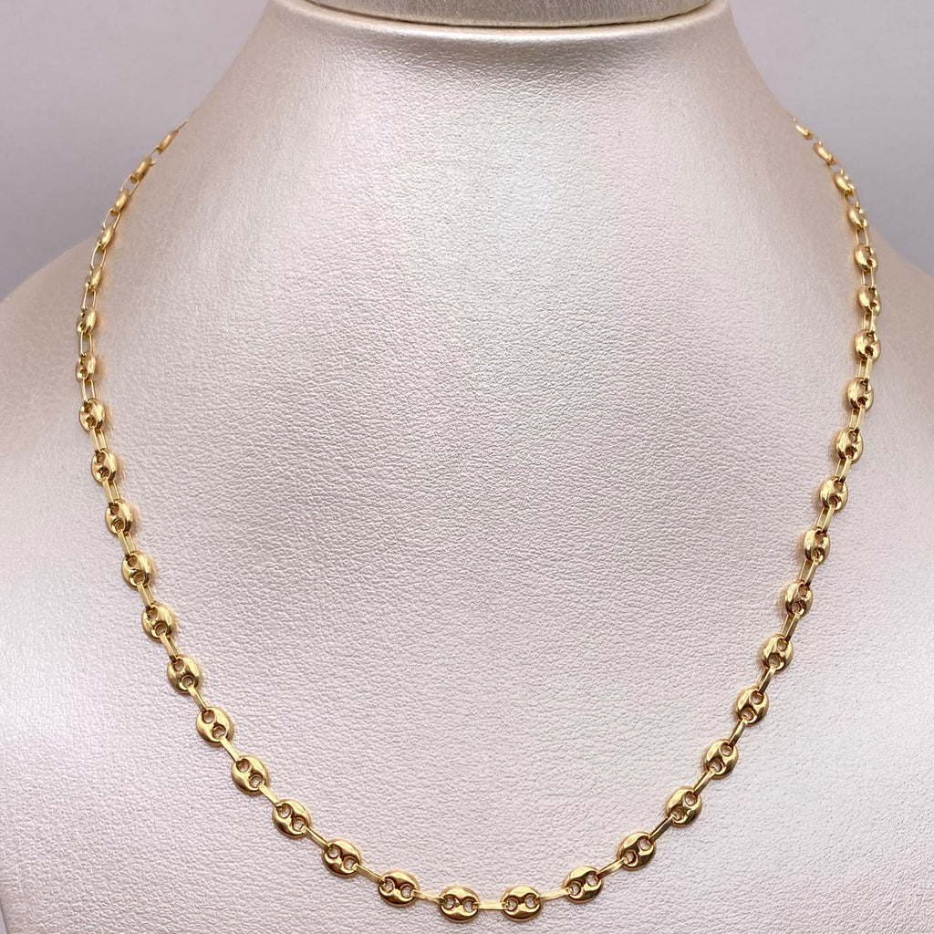 Cadena Gc Liso Oro amarillo 18k 8,20 Gr / 4,1 mm / 60 Cm Broche 0,40