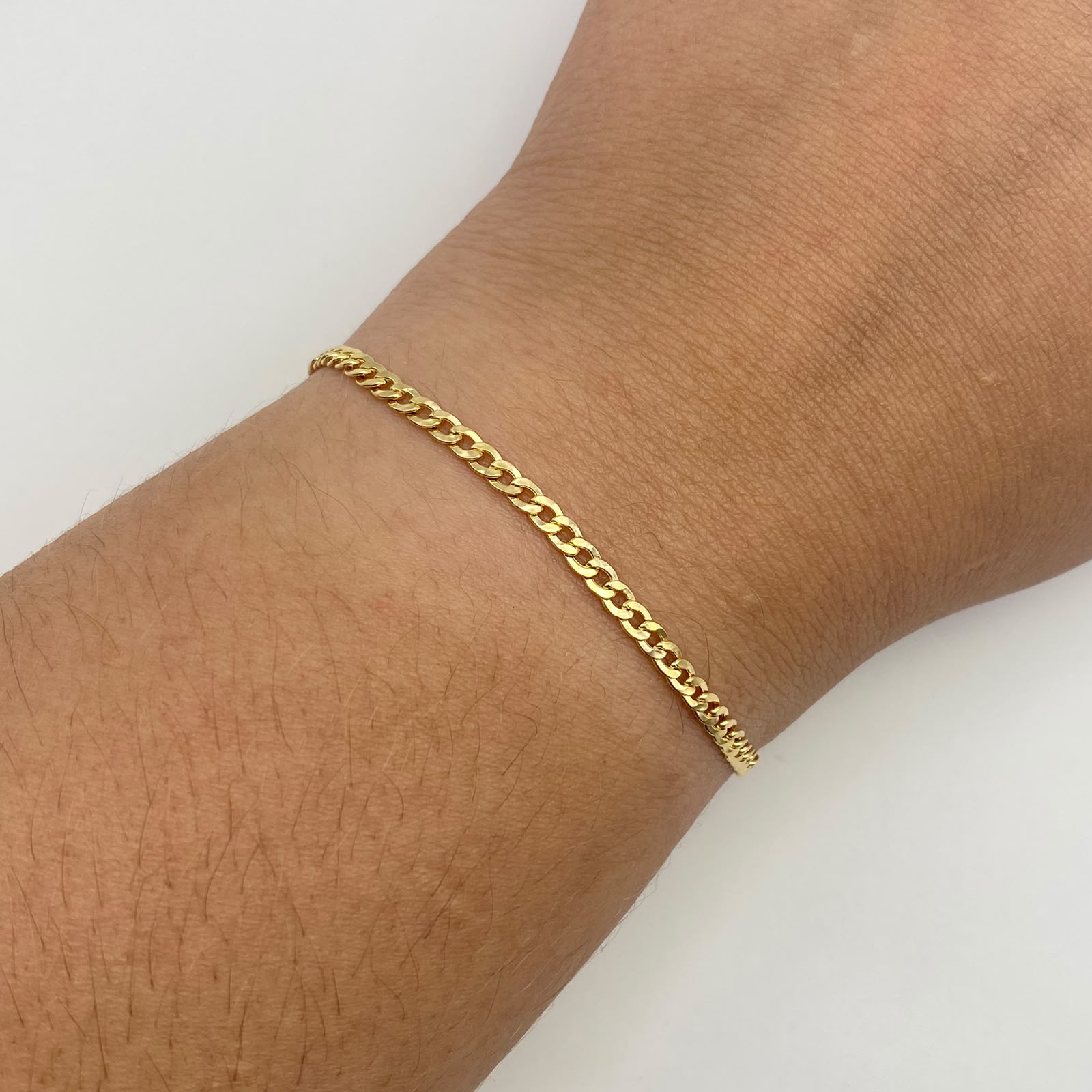 Pulso It Cubana Oro amarillo 18k 2,11 Gr / 2,8 mm / 21,4 Cm