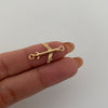 Herraje avion  Oro amarillo 18k 1,25 Gr / 2,2 Cm