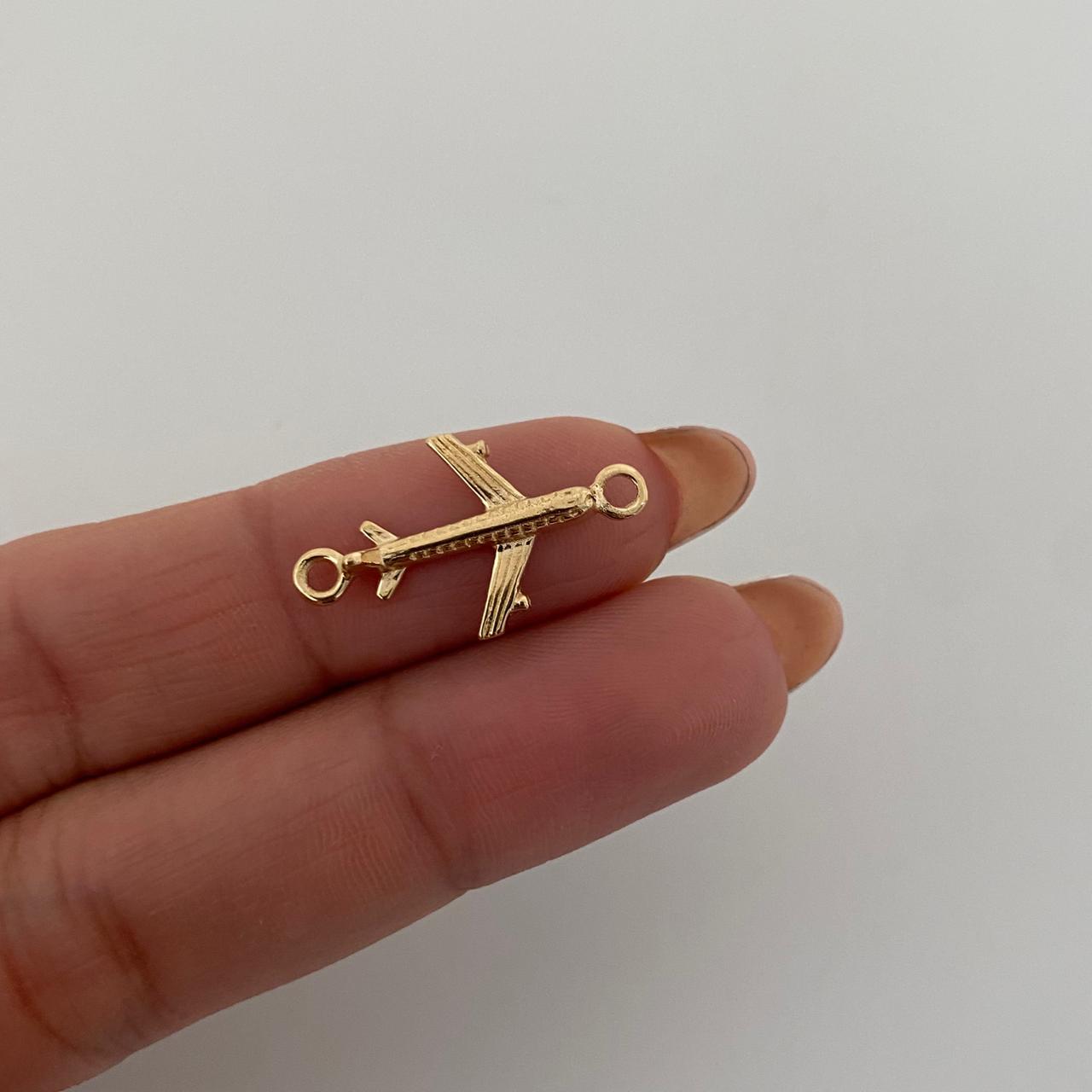 Herraje avion  Oro amarillo 18k 1,25 Gr / 2,2 Cm