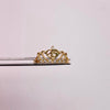 Anillo 15 Casting Blanco Oro amarillo 18k / Talla 7 / 2,45 Gr