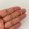Candonga imperdible lisa Oro amarillo 18k 0,95 Gr / 2,0 Cm