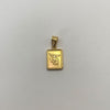 Dije Placa Cuadrada San Miguel  Oro amarillo 0,95 Gr / 10,28 mm / 2,2 Cm